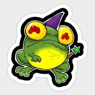 Frog Wiz Sticker